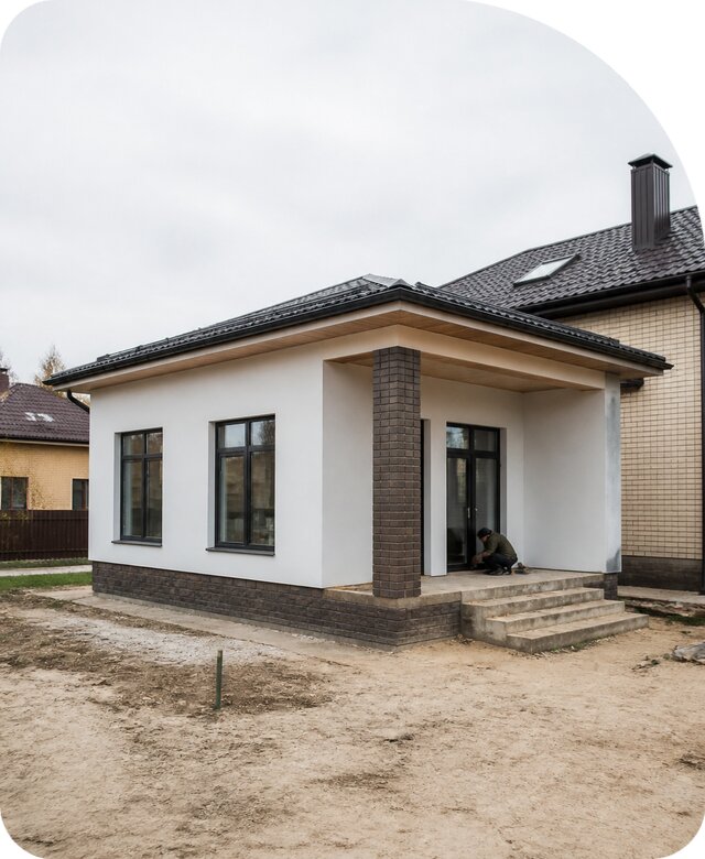 Строительство одноэтажной пристройки в Карабулаке от 464805 р. | РадиДОМА-Крб